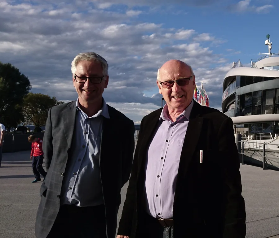 Vizepräsident Dipl.-Ing. Dr. Andreas Juhasz (links) mit Präsident Johann Gartlehner